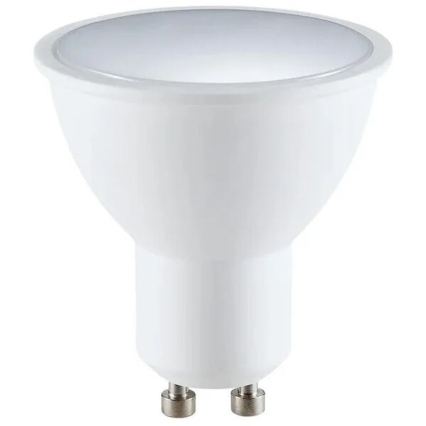 on lampadina hey spot, led, faretto, opaco, luce cct e rgb, 4.8w=400lm (equiv 25 w), 120° dimmerabile,