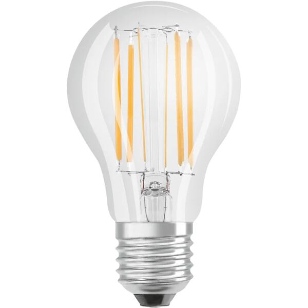 osram set da 3 lampadine led, goccia, trasparente, luce calda, 7.5w=1055lm (equiv 75 w), 360° ,