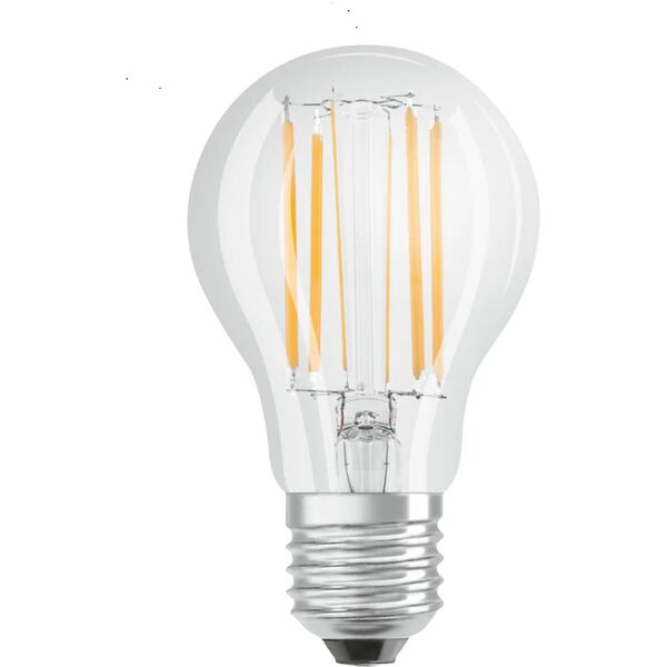 osram lampadina led, goccia, trasparente, luce naturale, 11w=1521lm (equiv 100 w), 300° dimmerabile,