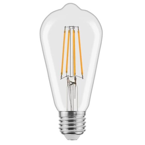 lexman lampadina led filamento, faretto, trasparente, luce calda, 7.8w=1055lm (equiv 75 w), 330° ,