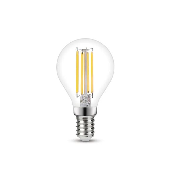 lexman lampadina led, sferico, trasparente, luce naturale, 4.2w=470lm (equiv 40 w), 330° ,