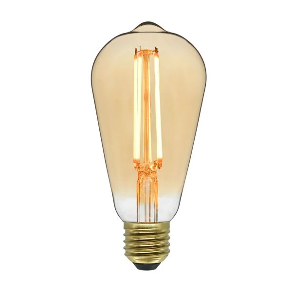 lexman lampadina led filamento, edison, ambrato, luce calda, 7.8w=806lm (equiv 60 w), 330° ,