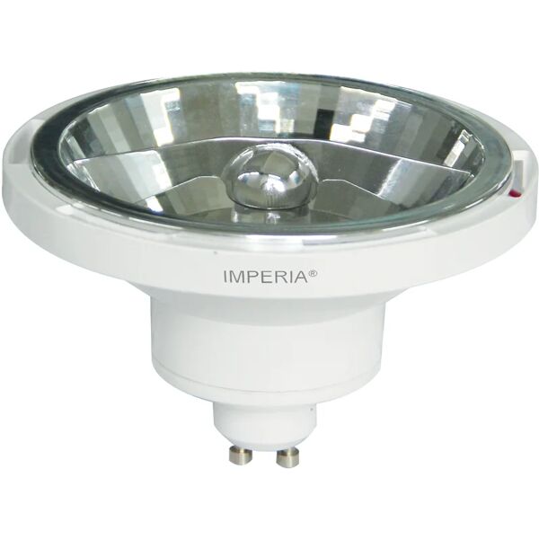 imperia lampadina lampada ar111 gu10, led, tondo, trasparente, luce naturale, 12w=900lm (equiv 70 w), 45° ,