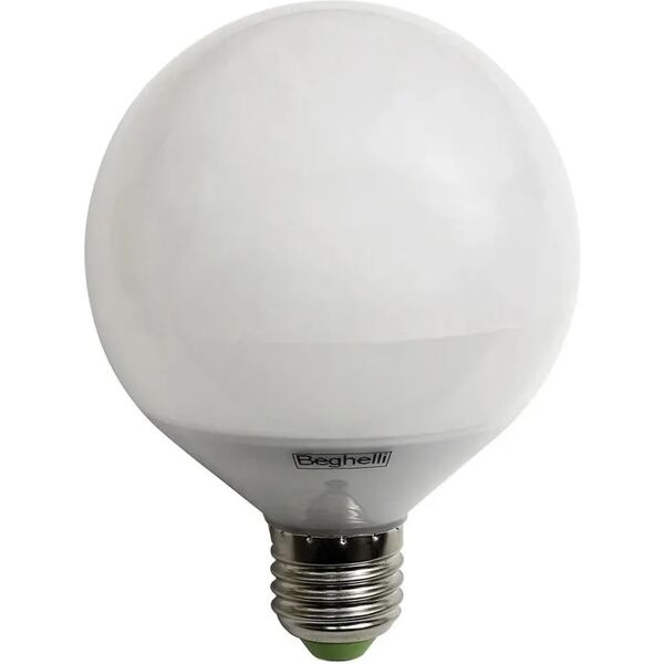 beghelli set da 5 lampadine led, globo, opaco, luce fredda, 16w=1600lm (equiv 16 w), 270° ,