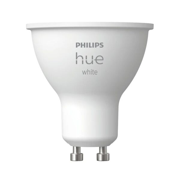 philips lampadina smart hue white, led, faretto, trasparente, luce calda, 5.2w=400lm (equiv 5.2 w), 200° dimmerabile,