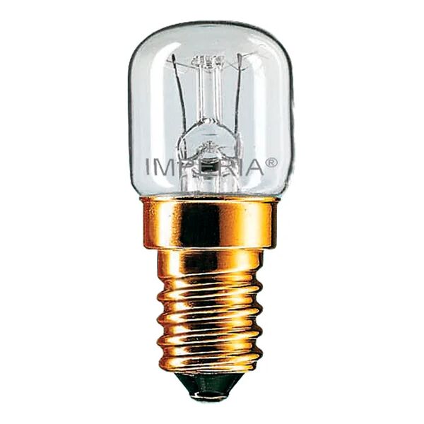 imperia set da 2 lampadine peretta, incandescente, pera, trasparente, luce calda, 15w=90lm (equiv 15 w), 360° dimmerabile,