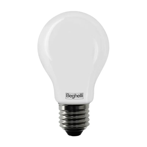 beghelli set da 3 lampadine tvetro ledop 3pz goc 8w e27 3k, led, goccia, opaco, 8w=360° ,