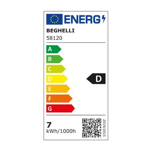 beghelli set da 3 lampadine filed2 3pz goccia 7w e27 2.7k, led filamento, goccia, trasparente, 7w=360° ,