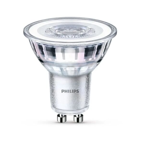 philips - lampadina led a faretto in vetro 35w gu10 2700k - non dimmerabile - luce bianca calda