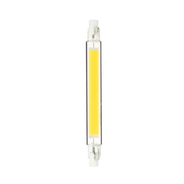 xanlite lampadina led crayon, attacco r7s, 10,5w cons. (65w eq.), luce bianca calda