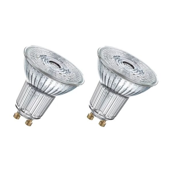 osram lotto di 2 riflettori a led per16 gu10 2,6 w equivalenti a 35 w warm white white