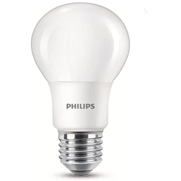 philips - lampadina led a goccia smerigliata 60w e27 6500k - non dimmerabile - luce bianca fredda