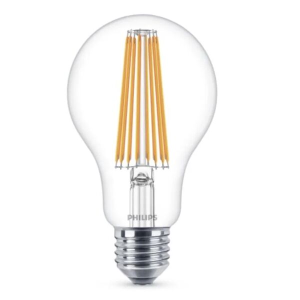 philips - lampadina led a goccia in vetro con filamento a vista 100w e27 6 - non dimmerabile - luce bianca fredda