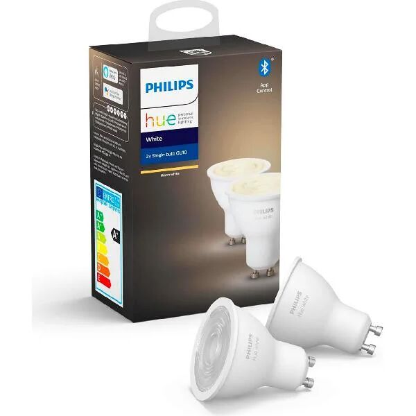 philips 929001953502 lampadina white gu10 confezione da 2 - 929001953502