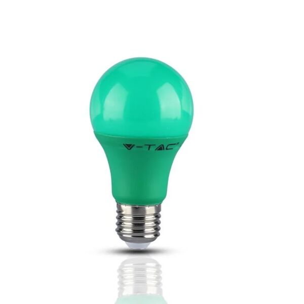 v-tac lampadina led e27 9w a60 colore verde