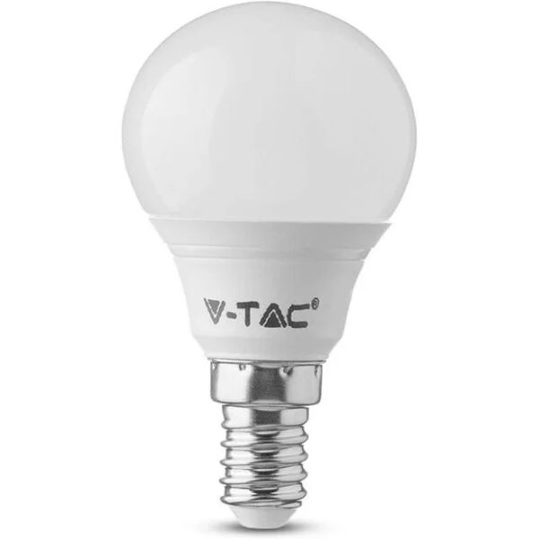 v-tac lampadina led chip samsung e14 4,5w 100lm/w p45 3000k