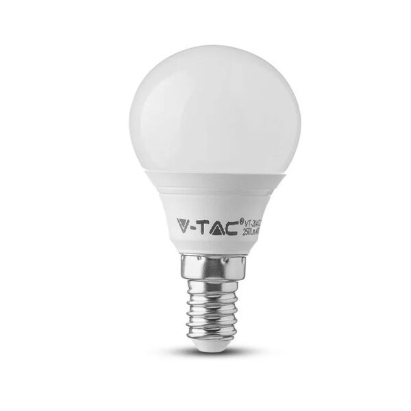 v-tac lampadina led e14 5,5w p45 2700k (box 6 pezzi)