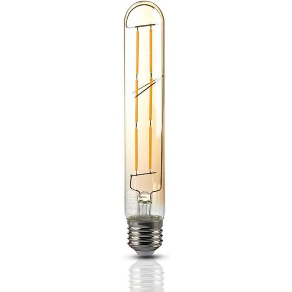 v-tac lampadina led e27 6w t30 filamento ambrato 2200k