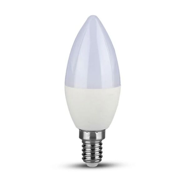 v-tac lampadina led e14 5,5w candela 6400k (box 3 pezzi)