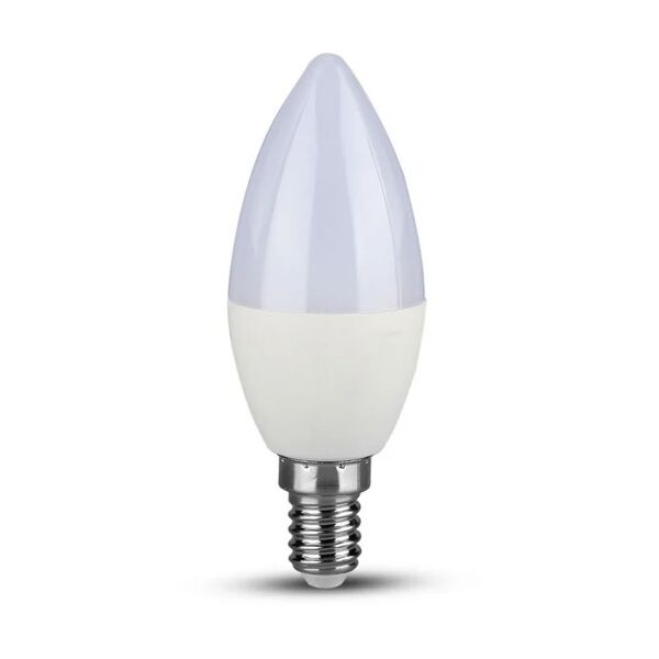 v-tac lampadina led e14 5,5w candela 6400k (blister 2 pezzi)