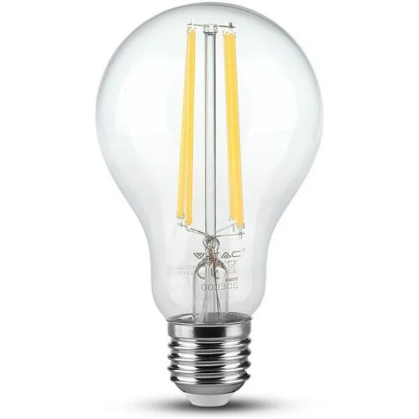 v-tac lampadina led e27 12,5w a70 filamento 3000k