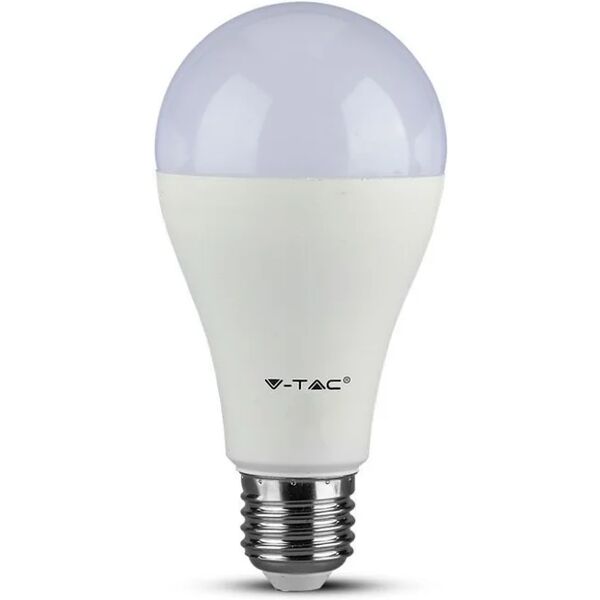 v-tac lampadina led chip samsung e27 15w a65 3000k