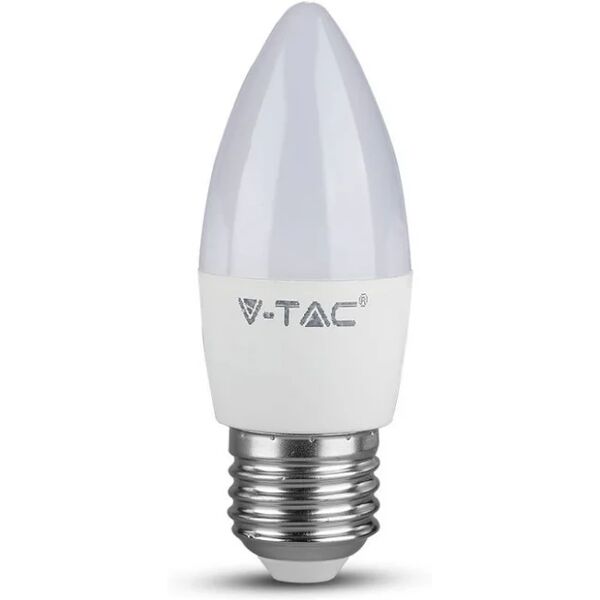 v-tac lampadina led e27 5,5w candela 4000k