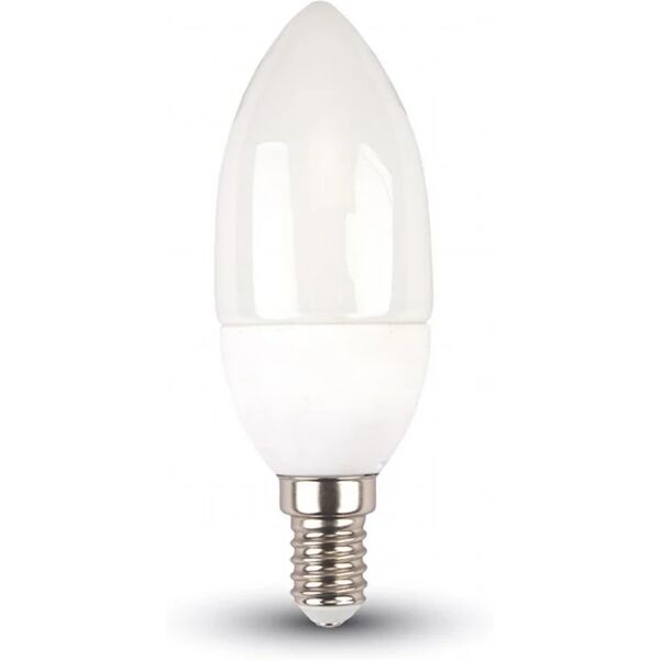 v-tac lampadina led e14 3,5w a candela con telecomando rgb + 6400k