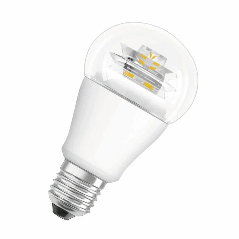 osram lampadina led, goccia, trasparente, luce calda, 9w=806lm (equiv 60 w), 300° ,