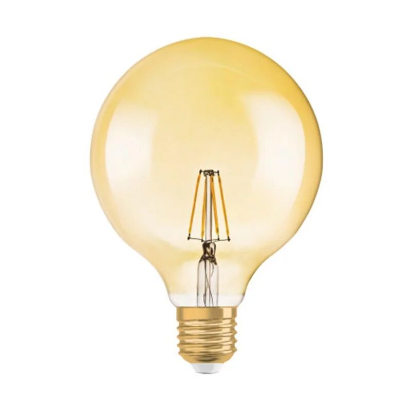 osram lampadina led filamento, globo, metallo oro, luce calda, 4.5w=420lm (equiv 36 w), 320° ,