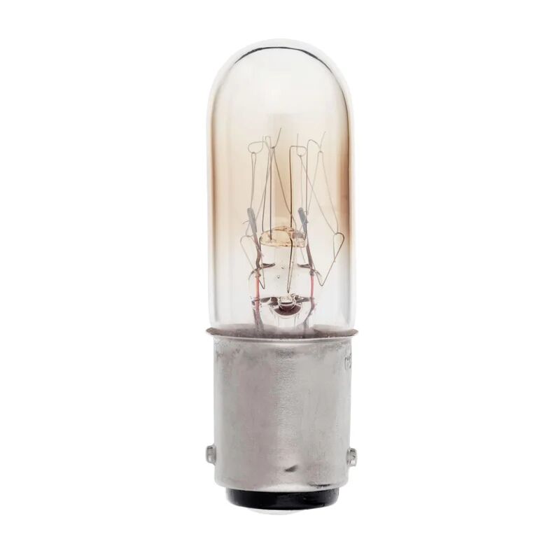 leroy merlin lampadina lampada alogena, b22, tubo, trasparente, luce calda, 15w=110lm (equiv 15 w), 100°