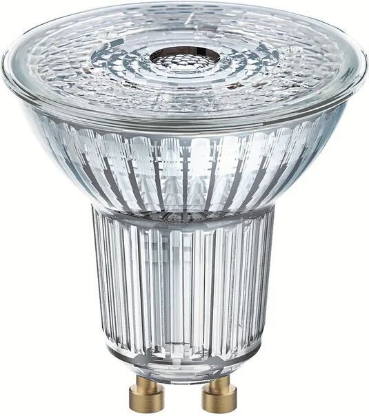 osram set da 3 lampadine led, faretto, trasparente, luce naturale, 4.3w=350lm (equiv 50 w), 36° ,