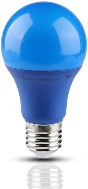 v-tac lampadina led e27 9w a60 colore blu