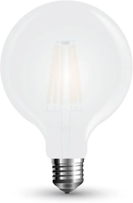 v-tac lampadina led e27 7w 120lm/w g95 filamento satinato 2700k