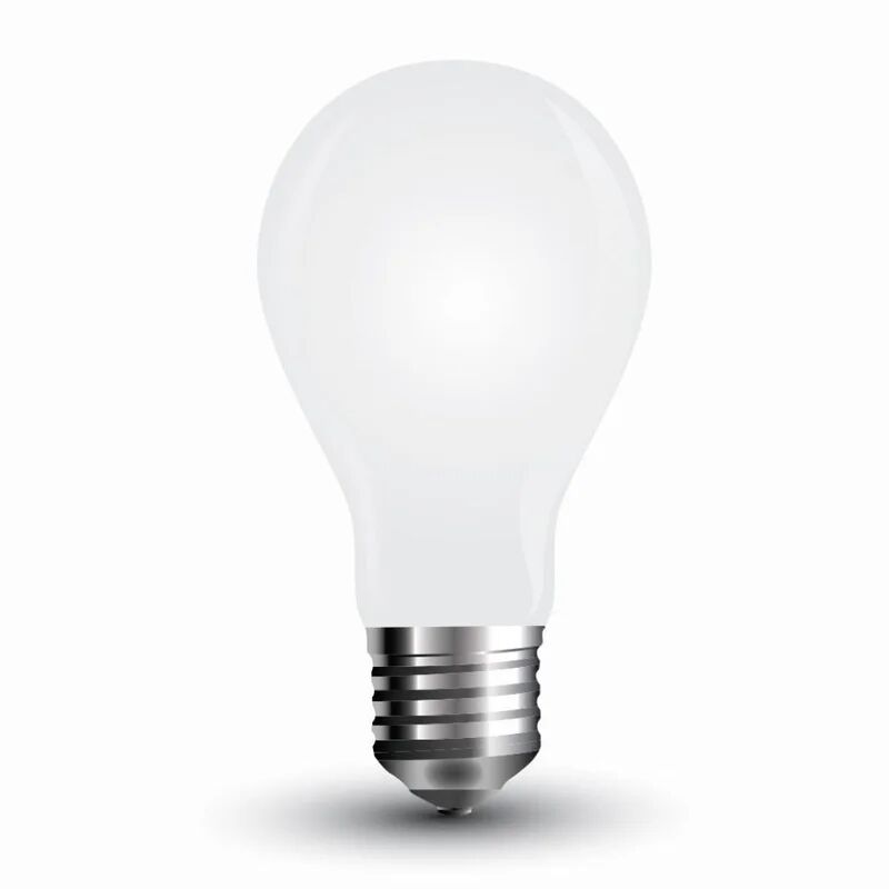 v-tac lampadina led e27 4w 100lm/w a60 filamento bianco 4000k