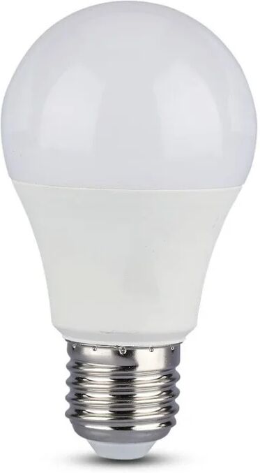 v-tac lampadina led e27 9w a60 con sensore di movimento e crepuscolare 3000k