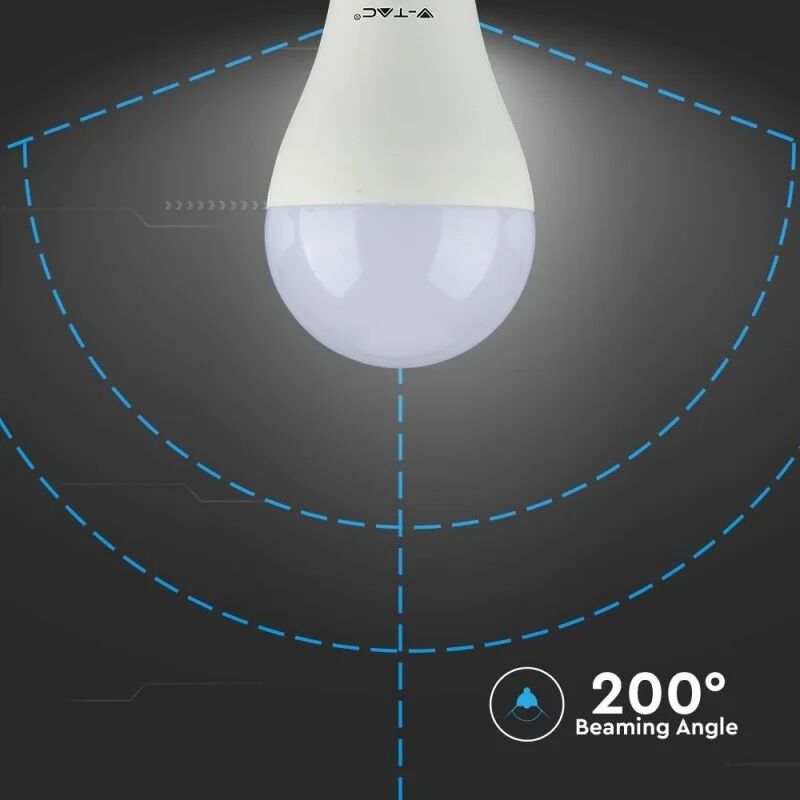 v-tac lampadina led e27 17w a65 6400k