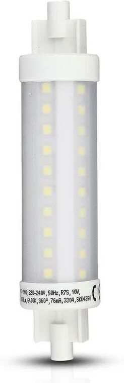 v-tac lampadina led 10w 100lm/w r7s 3000k 25x118mm