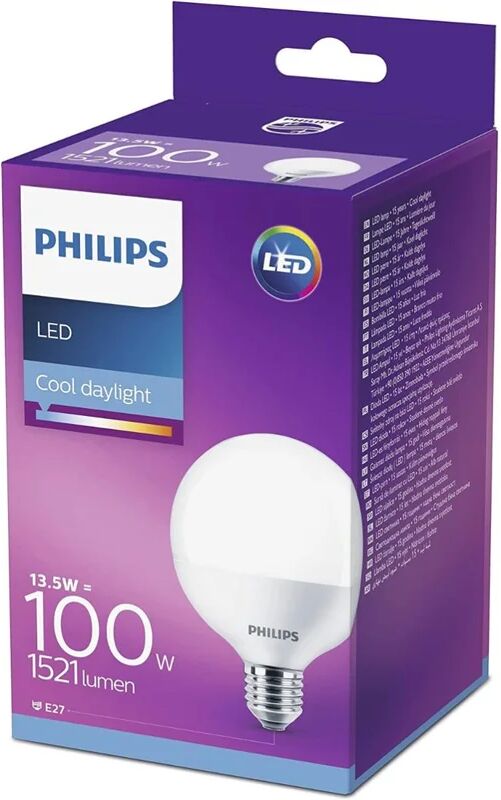 Philips - LAMPADINA LED GLOBO 100W E27 6500K NON DIMMERABILE