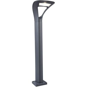 CALI Lampione da giardino LED, Anda H 80 cm, grigio 1040 LUMEN, IP65