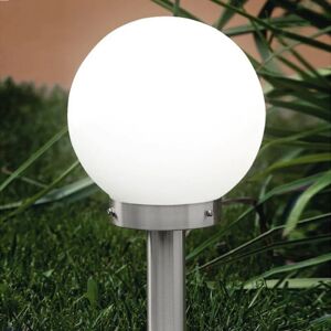 EGLO Lampione da giardino, Nisia H 50 cm, argento, IP44