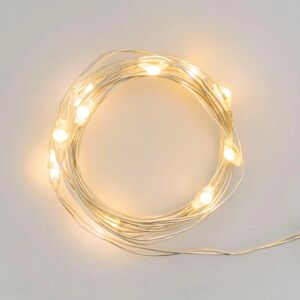 Leroy Merlin Catena luminosa 10 lampadine LED bianco caldo 1 m