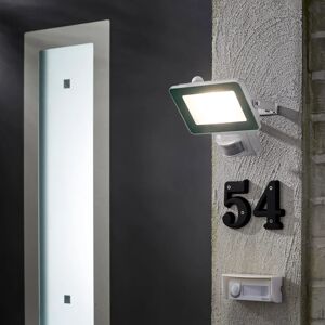 Inspire Faro da esterno con sensore di movimento Yonkers in alluminio, bianco, Modulo LED 20W