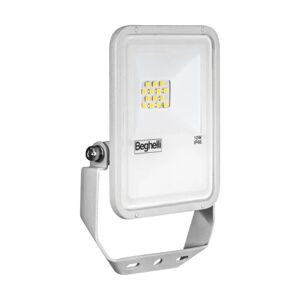 Beghelli Faro da esterno con sensore di movimento FL LED 20W WHITE IP66 SENS 4K in alluminio, bianco, Modulo LED 20W