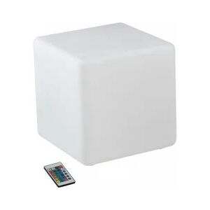 FAN EUROPE Lampada cubo LED GECO ricaricabile da esterno RGB con telecomando 30x30 cm