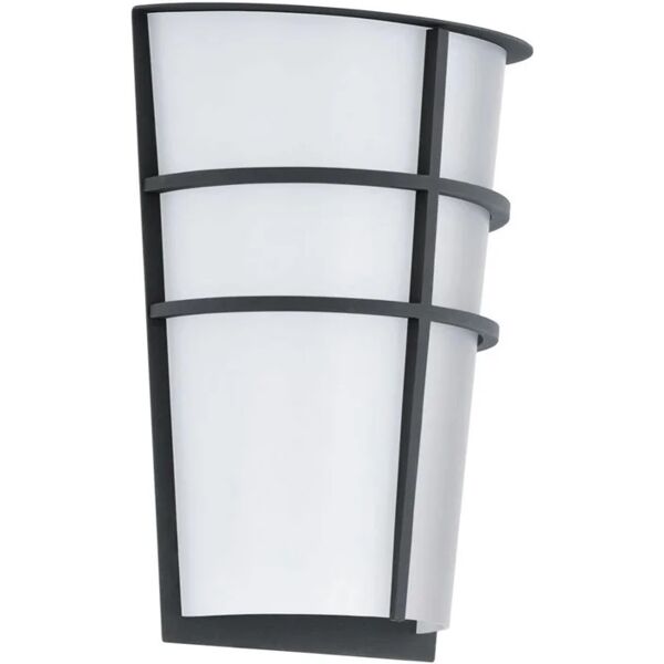 eglo applique breganzo led  in inox, grigio, 2.5w 360lm ip44