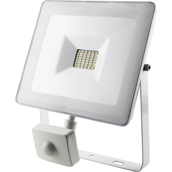 leroy merlin faro da esterno con sensore di movimento sensor in alluminio, bianco, modulo led 30w ip44