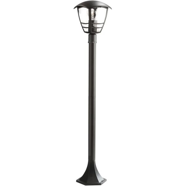 philips lampione da giardino, creek h 95 cm, nero, ip44