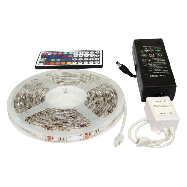 leroy merlin kit striscia led 4m luce rgb 300lm ip65