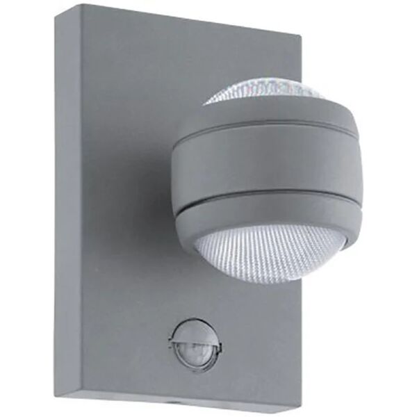 eglo applique sesimba led  in inox, grigio, 3.7w 560lm ip44